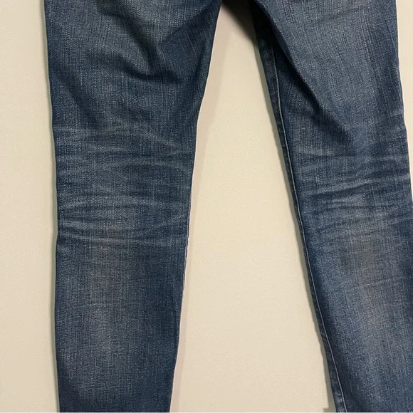 Madewell Jeans Size 24P Blue 10" High Rise Skinny Raw Hem Denim - Picture 9 of 15